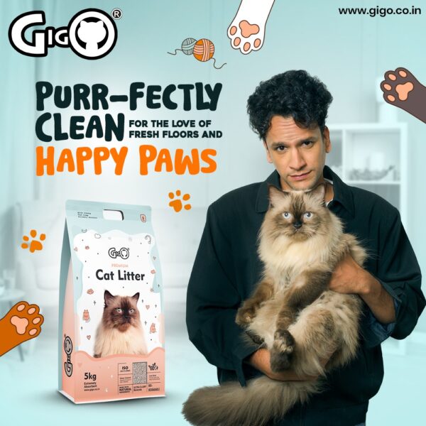 Gigo Premium Bentonite Cat Litter, 5 Kg - Image 2