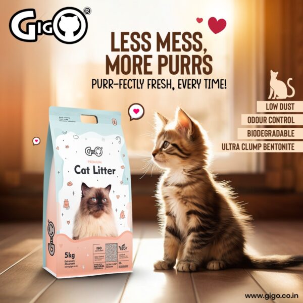Gigo Premium Bentonite Cat Litter, 5 Kg - Image 4