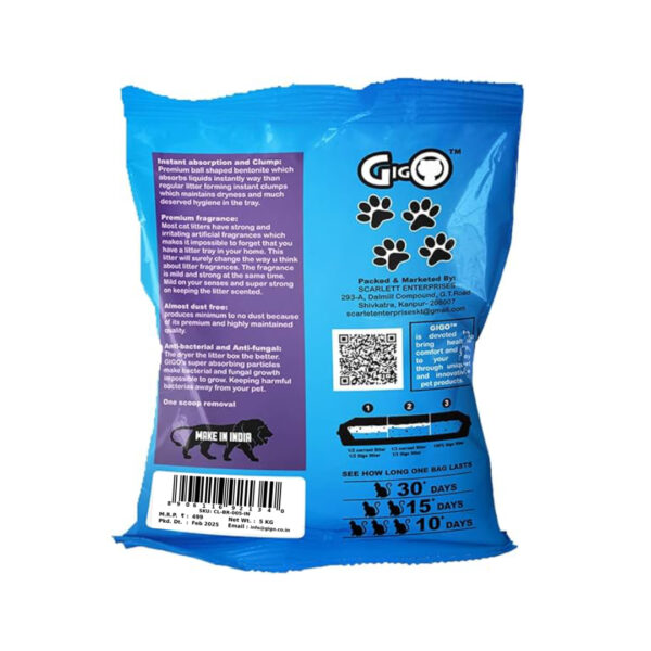 Gigo Premium Brown Bentonite Cat Litter, 6ltr - Image 2